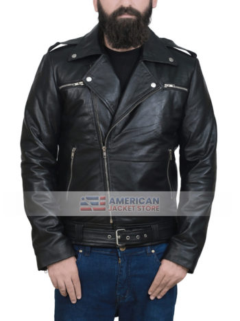 Mens-Classic-Leather-Motorcycle-Jacket