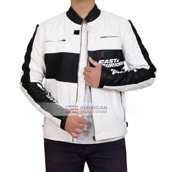 Fast-Diesel-Black-and-White-Racer-Motorcycle-Leather-Jacket