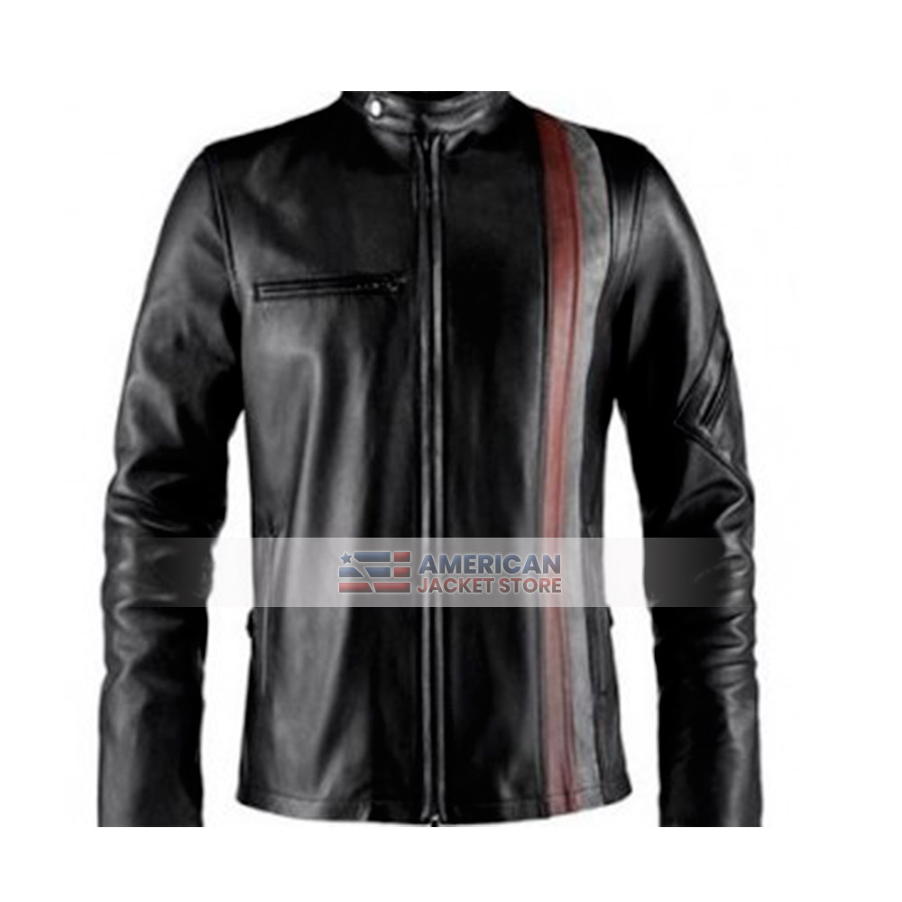 Mens Biker Cyclops Leather Jacket - American Jacket Store