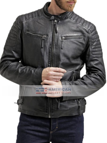 Mens-Stylish-Quilted-Black-Jacket