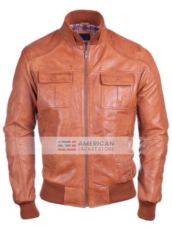 Waxed-=sheepskin-mens-waxed-leather-jacket