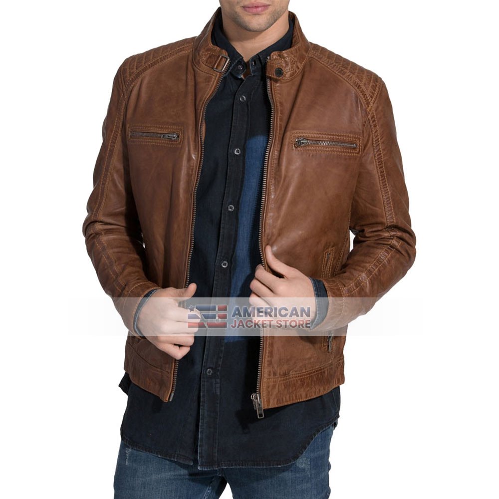 mens-waxed-sheepskin-brown-leather-jackets