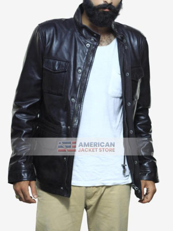 mens-black-sheepskin-leather-jacket