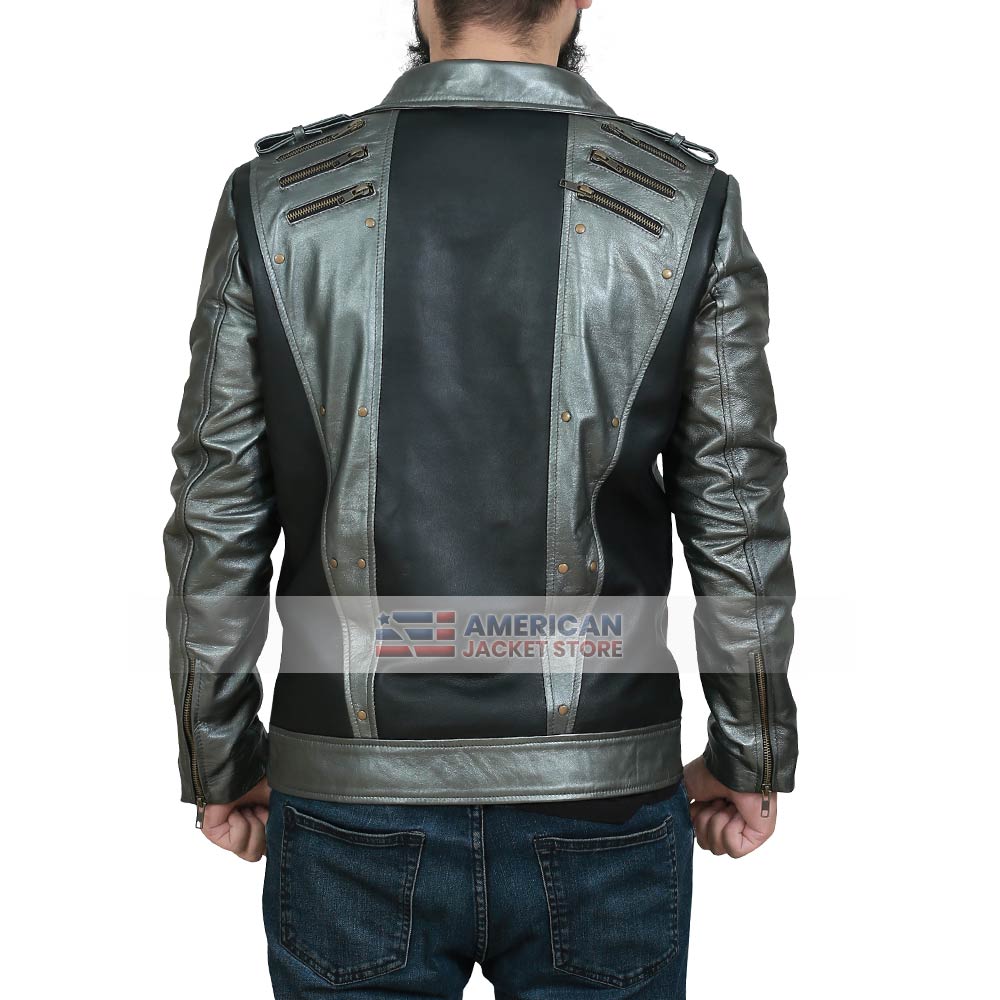 Mens Apocalypse QuickSilver Leather Jacket - American Jacket Store