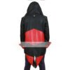Assassin Creed Red and Black Hooded Costume Leather Jacket