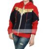 Captain Marvel Carol Danvers Red and Blue Hoodie