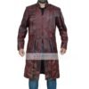 Peter Quill Galaxy Men's Star Lord Trench Leather Coat