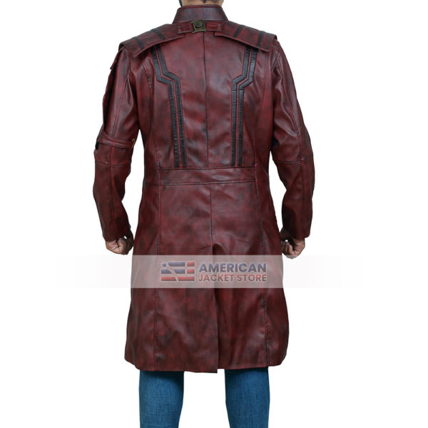 Peter Quill Galaxy Men's Star Lord Trench Leather Coat - American ...
