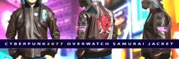 Cyberpunk2077 Overwatch Samurai Leather Jacket