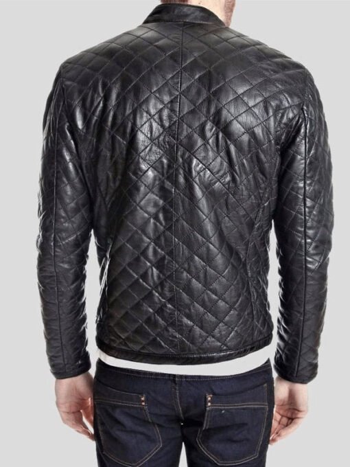 Quilted Leather Jacket for Men
