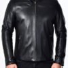 Men's Leather Biker Jacket