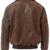 Men's Aviator Brown Bomber Jacket