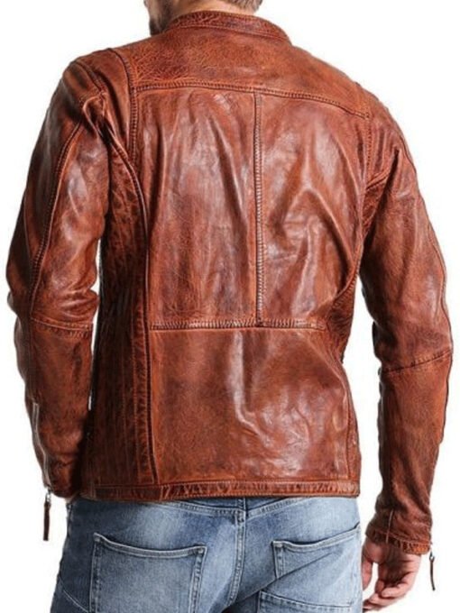 Men's Vintage Biker Leather Jacket