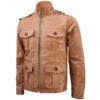 Brown Leather Jacket For Men