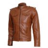 Men's Brown Leather Jacket