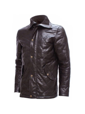 Quilted Leather Jacket For Men