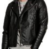 Men's Quilted Leather Jacket