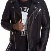 Terminator's Black Leather Jacket For Men