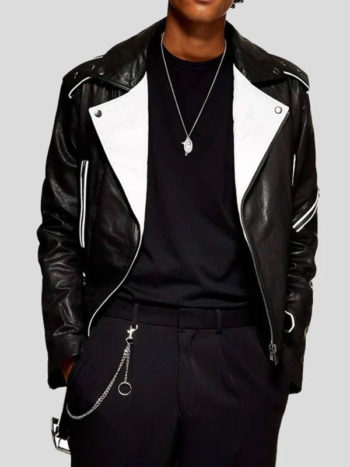 Men's Fashion Wear Black Leather Jacket