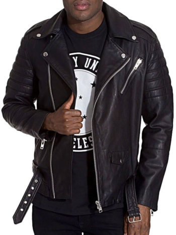 Terminator's Black Leather Jacket For Men