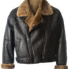 Men’s Black Genuine Shearling Leather Jacket