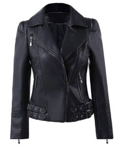 Women's Biker Leather Jacket