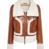 Brown Leather Jacket For Women