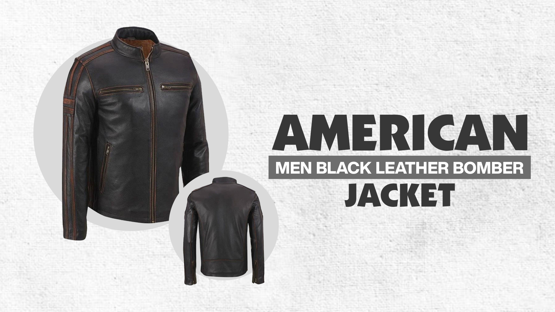 American Men Black Leather Bomber Jacket (1)